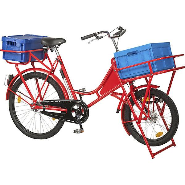 Lastenfahrrad CLASSIC Stahl Traglast 140 kg rot. Lindner Spezialfahrräder Markus Lindner 83048049-3