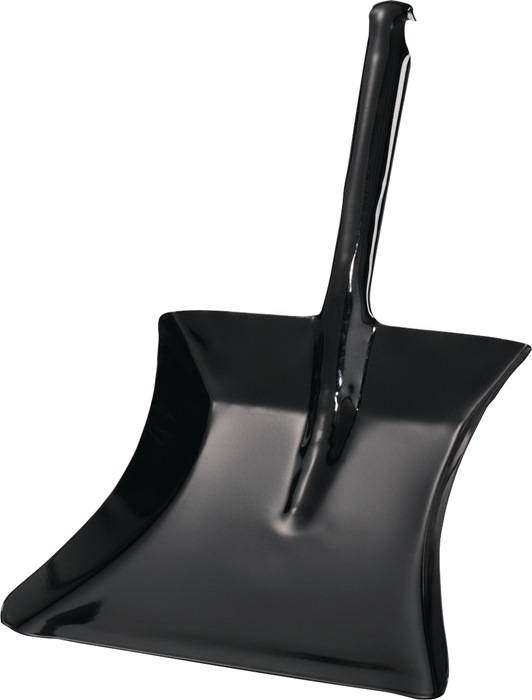 Kehrschaufel m.Düllgriff MET schwarz lack.Bl.L230xB260mm-0
