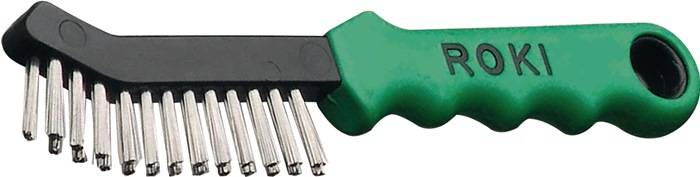 Drahtbürste ROKI® L.225mm 0,35mm VA 2-reihig LESSMANN-0
