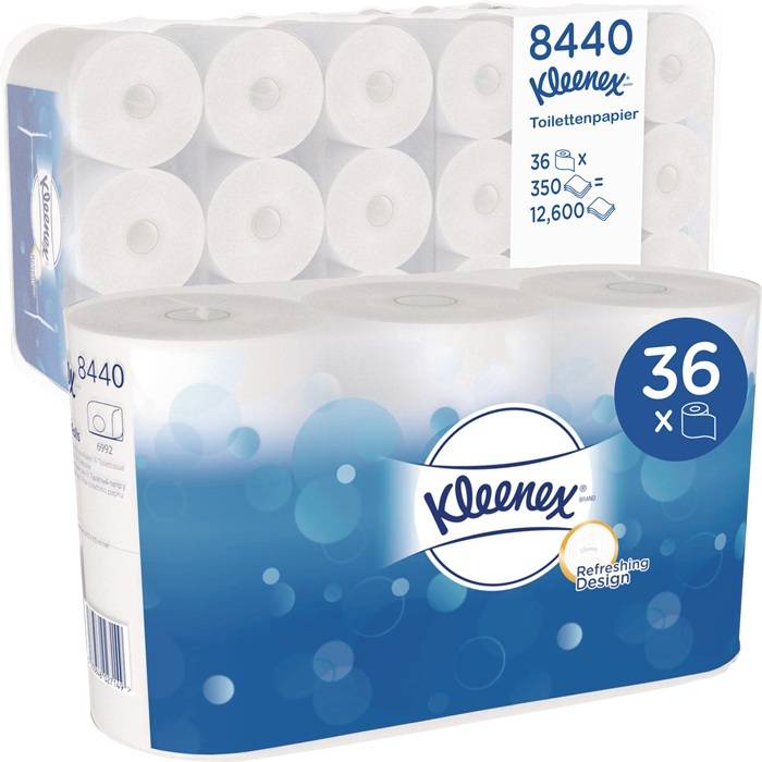 Toilettenpapier 8440 3-lagig 36 Rl.a 350 Bl.=12600 Bl.KLEENEX-0