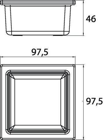 Emco EC Glasschale liaison 00000 für Reling-4