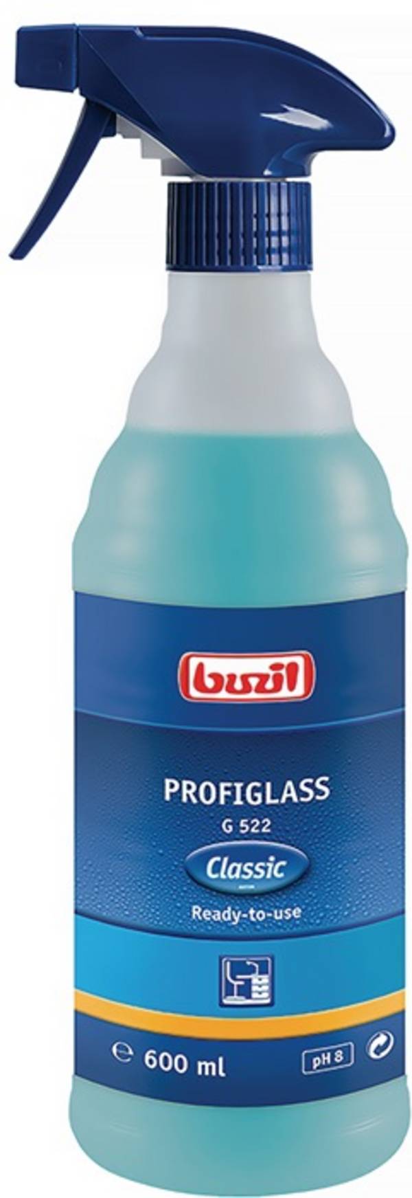 Glasreiniger Profiglass G 522 600 ml Sprühflasche BUZIL