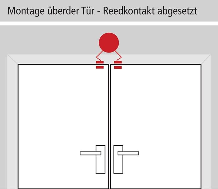 Überwachungsgerät Dexcon o.Voralarm Überwachung v.Türen u.Fenstern Ku.rot GFS-2