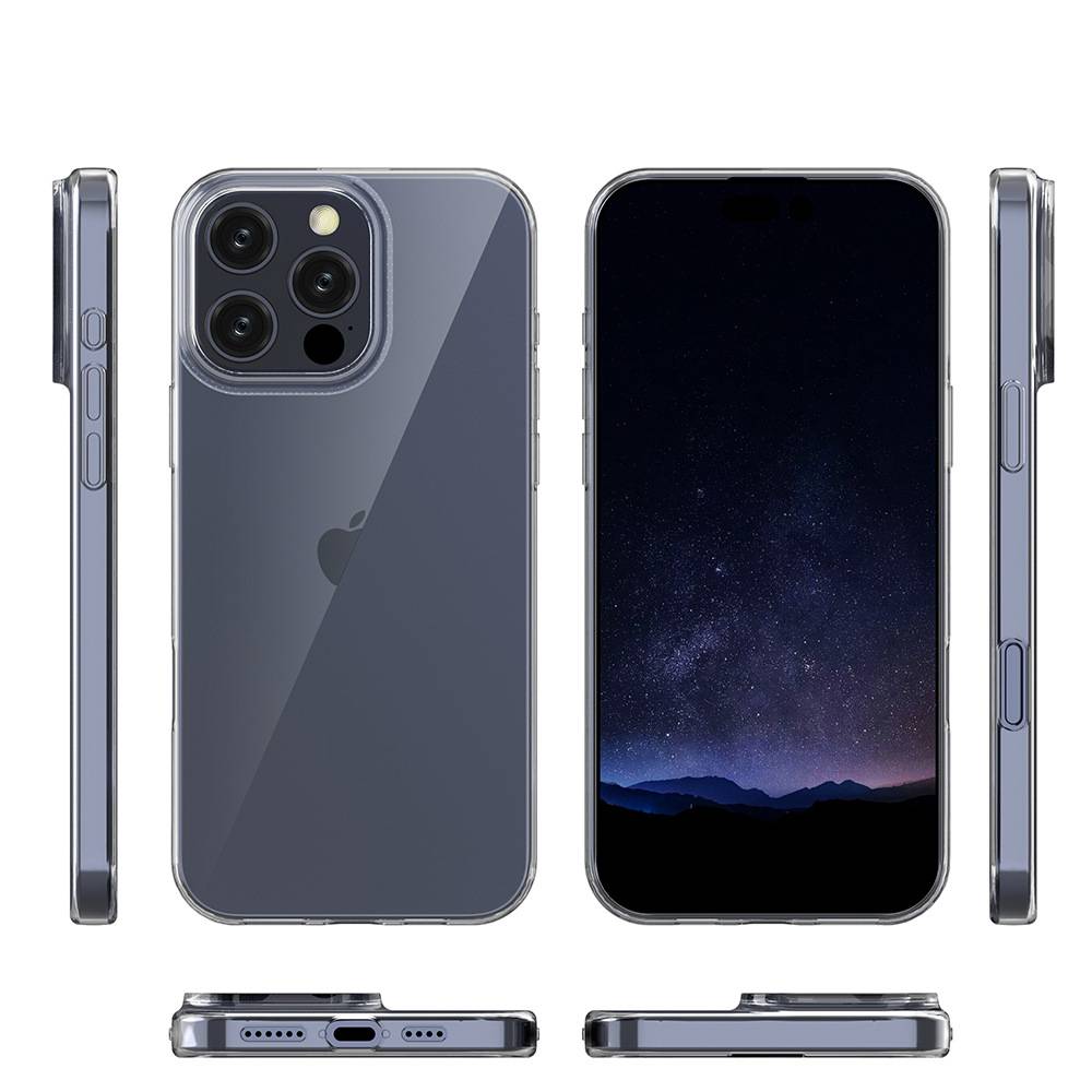 Cadorabo Hülle für Apple iPhone 16 PRO MAX Schutz Hülle in Transparent Schutzhülle TPU Silikon Cover Etui Case-1