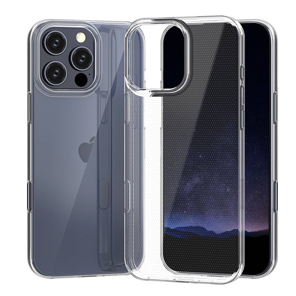 Cadorabo Hülle für Apple iPhone 16 PRO MAX Schutz Hülle in Transparent Schutzhülle TPU Silikon Cover Etui Case-2