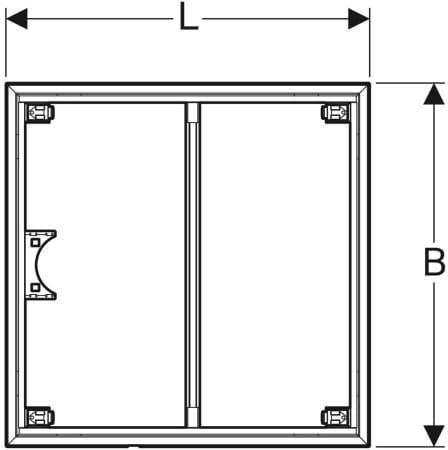 Geberit Installationsrahmen für Setaplano bis 1000mm 800x1000mm-5