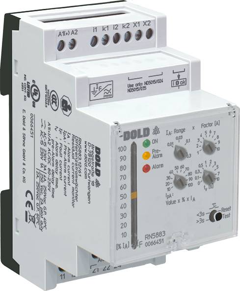 DOLD RN5883.12/61 AC/DC80-230V 10-3000mA, Differenzstromwächter, Typ B, RN 5883-1