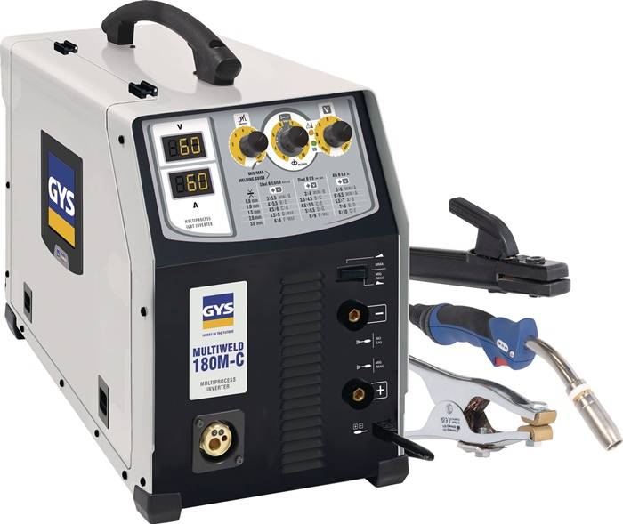 MIG/MAG-Schweißanlage MULTIWELD 180M-C m.Zub.30-180 A gasg.GYS-0