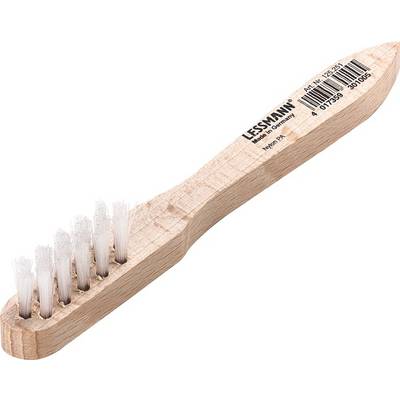 Zündkerzenbürste L.150mm 0,3mm Nyl.PA glatt 3-reihig LESSMANN-0