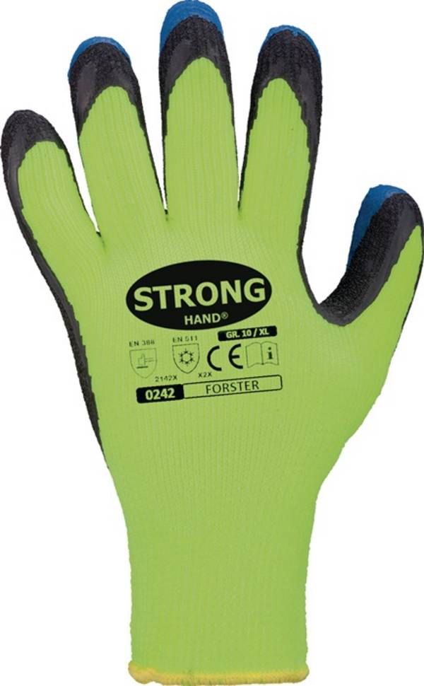 Kälteschutzhandschuhe Forster Gr.9 neon-gelb/blau EN 388,EN 511 PSA II