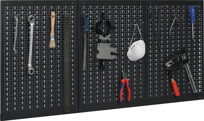 Lochwand Gesamt-B1200xH600mm B400xH600mm m.12 Standardhaken-0