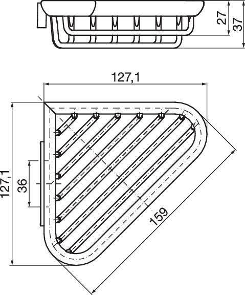 Emco Eckseifenkorb SYSTEM 2 m verd Wandbefestigung abnehmbar chrom-3