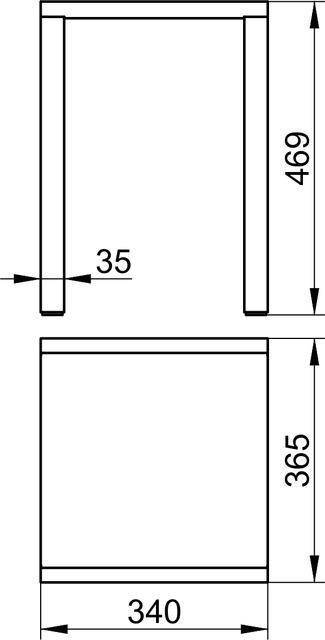 Keuco Plan Badhocker, Silber eloxiert/Lichtgrau, 14982170038-2