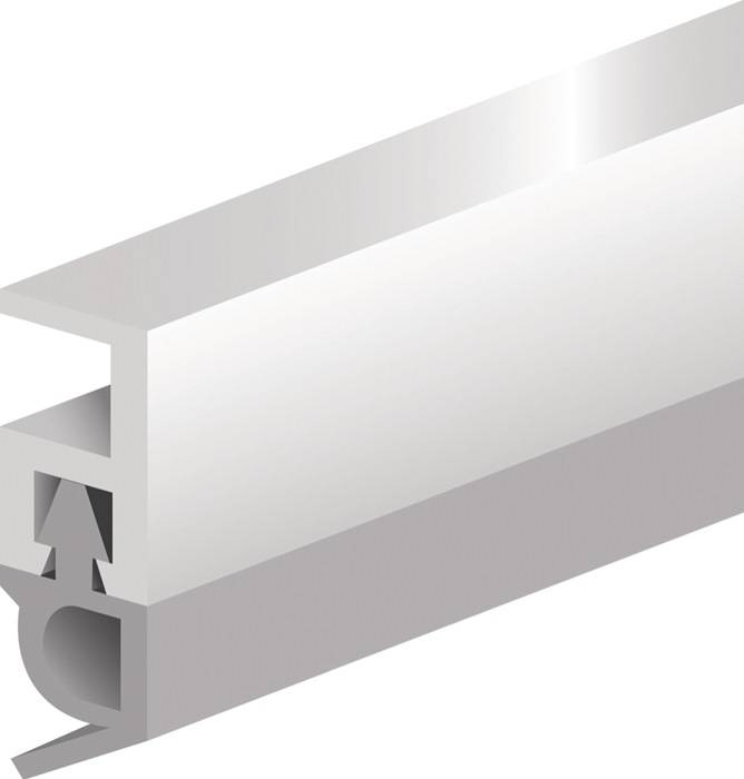 Abdichtungsschiene PTS-AR L.2100mm B.5mm z.Nageln Ku.blk braun-0