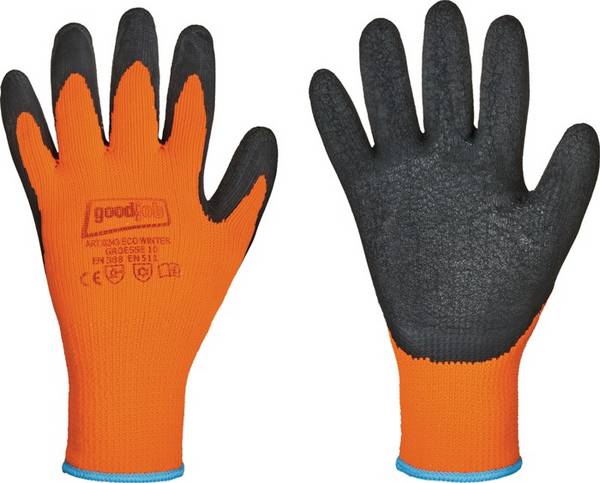 Kälteschutzhandschuhe Eco Winter Gr.11 schwarz/orange EN 388,EN 511 PSA II 12PA