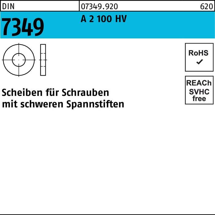 Scheibe DIN 7349 10,5x25x 4 A 2 100 HV 100 Stück-0