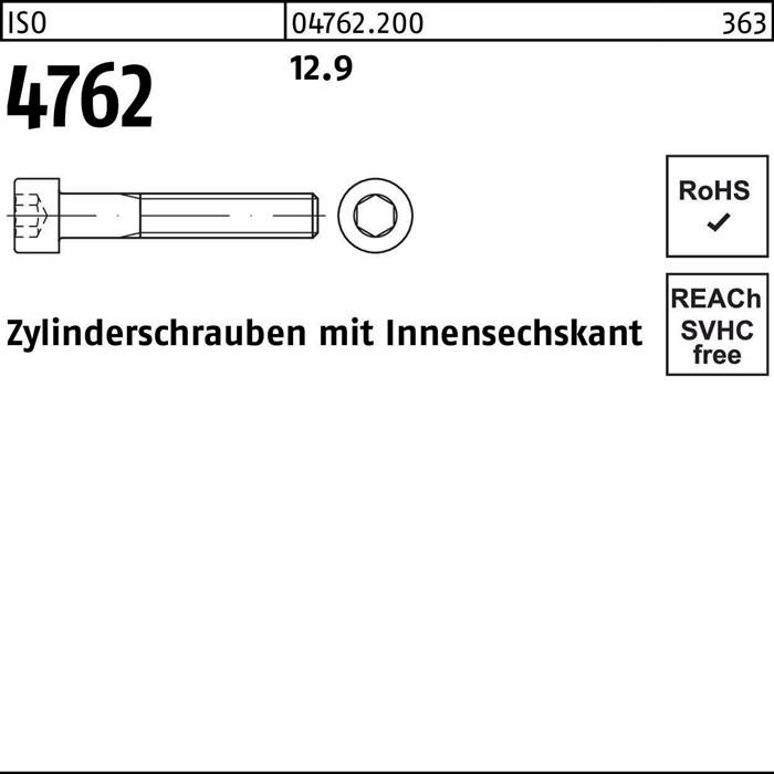Zylinderschraube ISO 4762 m.Innensechskant M 12 x 320 12.9 25 Stück-0