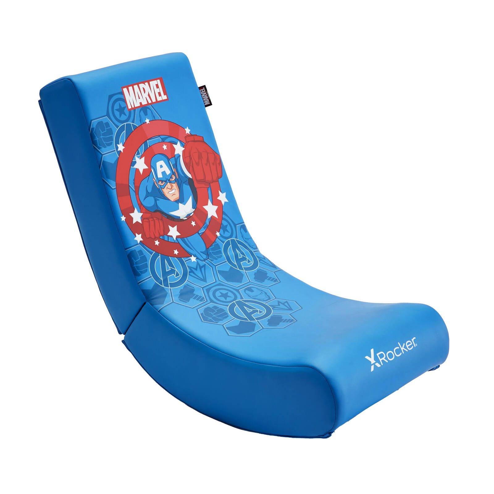 Marvel™ Captain America Floor Rocker Gaming-Bodensessel für Kinder & Jugendliche - blau-0