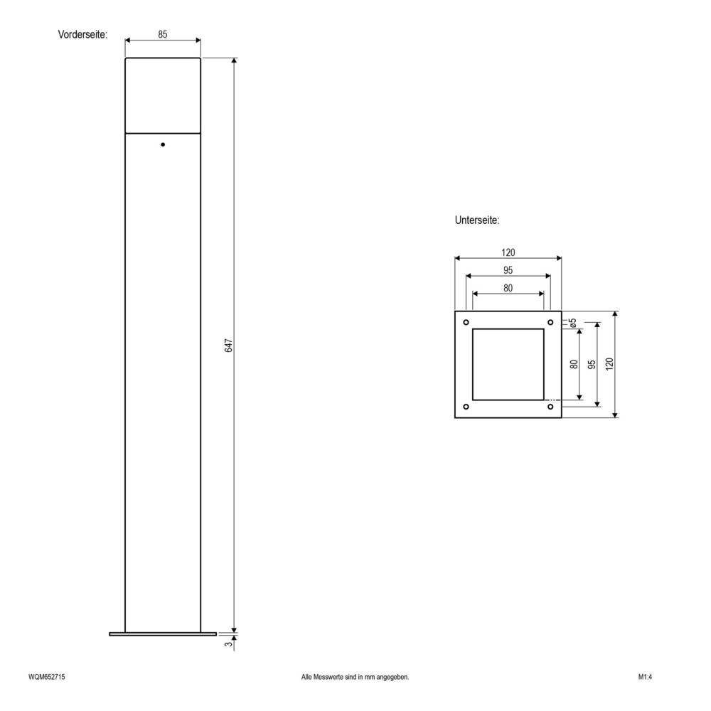 EVN Lichttechnik Pollerleuchte WQM652715-1