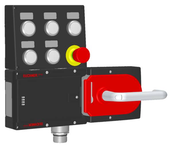 Euchner MGB-L1HC-ARA-R-156860, Zuhalteset, Federkraft mit 5 Taster, Not-Halt, inkl. Beschriftungsträger, P/n: 156860