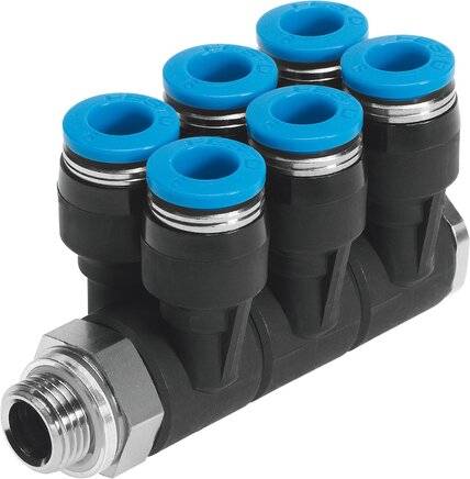 FESTO QSLV6-G3/8-8 Multiple distributor, P/n: 186258-0