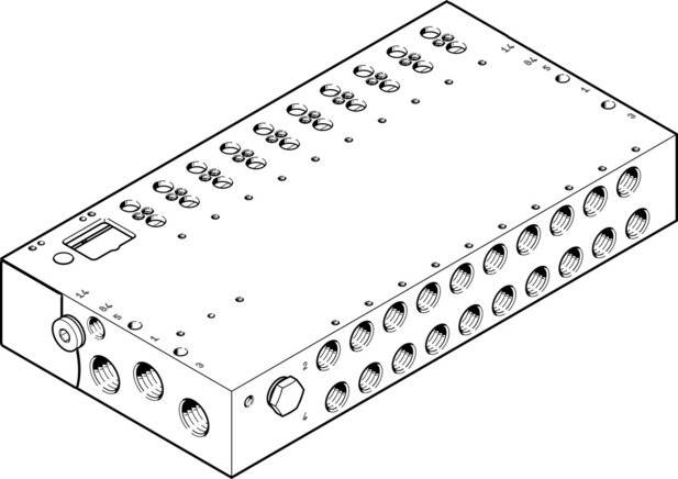 FESTO VABM-L1-18G-G38-16-M-G, Anschlussleiste, P/n: 8004910-0