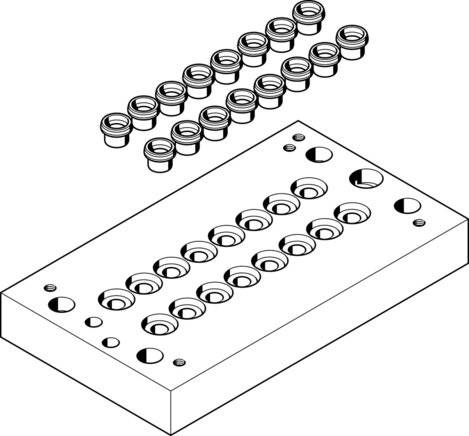 FESTO CPV14-VI-P8-1/8 Multi-pin plug, P/n: 163897