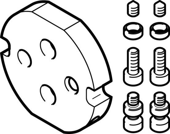 FESTO DHAA-G-Q11-16-B1-16 Adapter kit, P/n: 2190393
