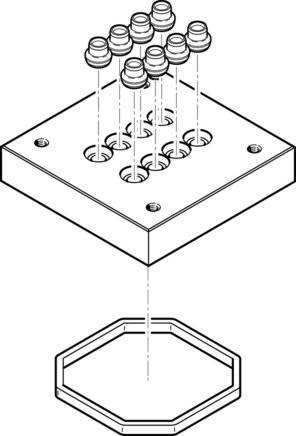 FESTO CPV10-VI-P4-M7-D Multi-pin plug, P/n: 538812