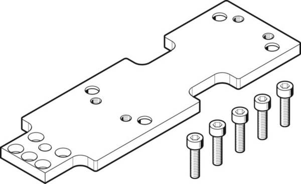 FESTO DAMF-80-FKP Adapter plate, P/n: 2349287