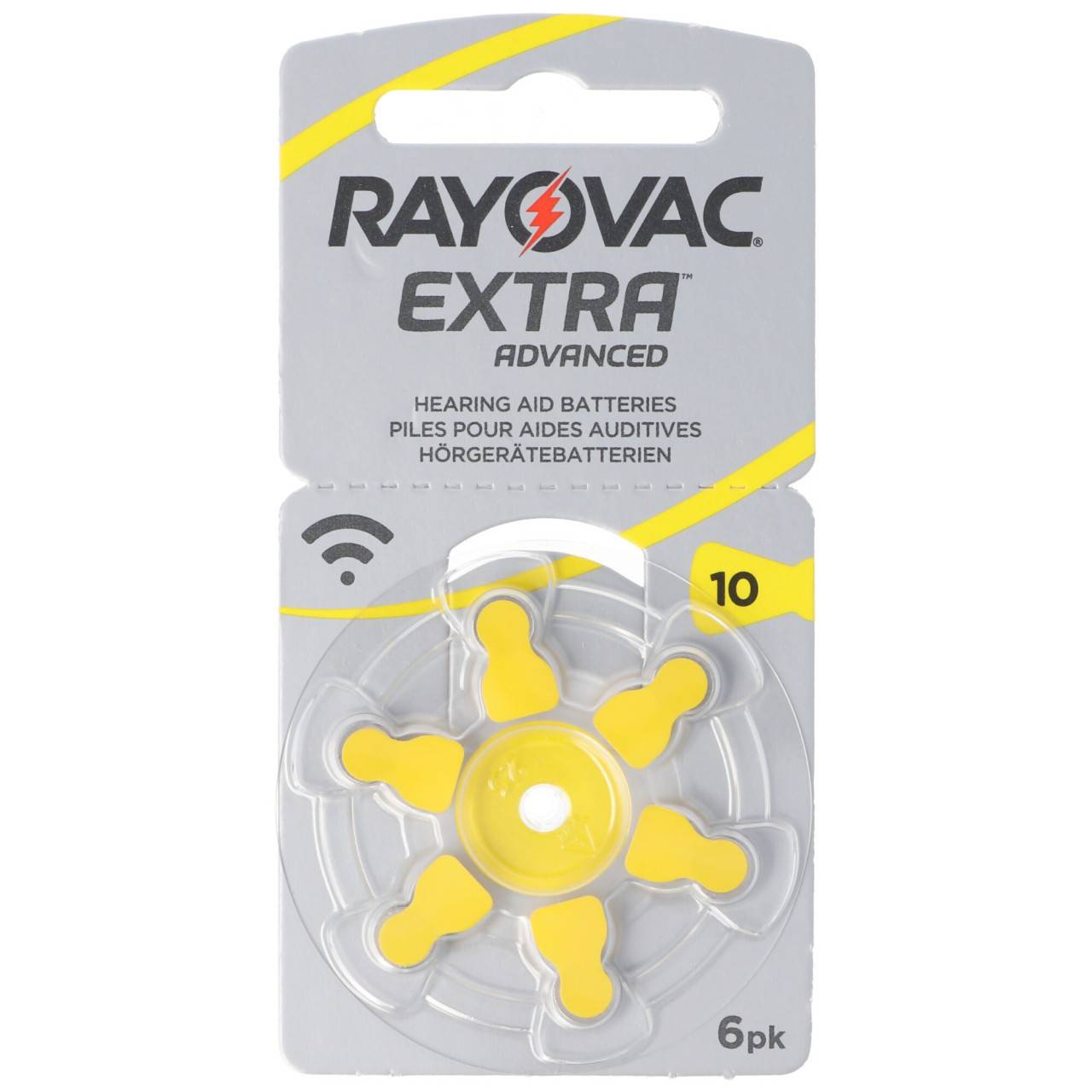 Rayovac Hörgerätebatterie H10MF Nr. 10 PR70 Extra Advanced, 105mAh 6 Stück im Blister-3