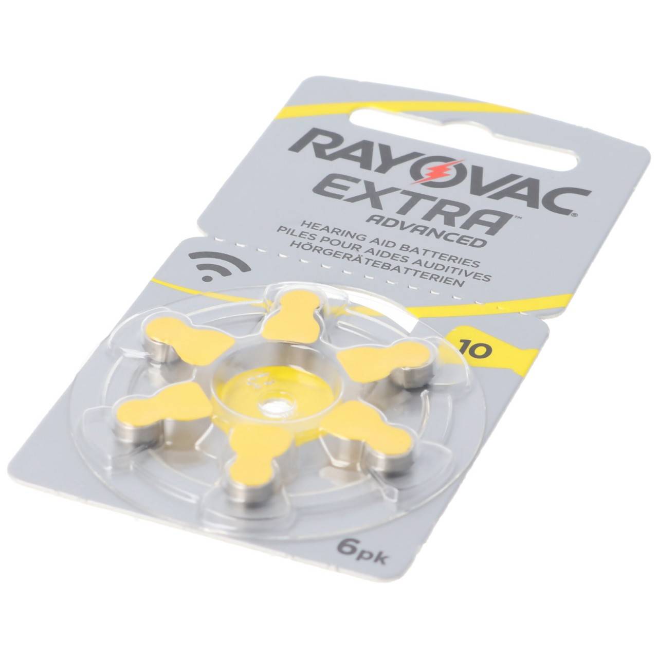 Rayovac Hörgerätebatterie H10MF Nr. 10 PR70 Extra Advanced, 105mAh 6 Stück im Blister-4
