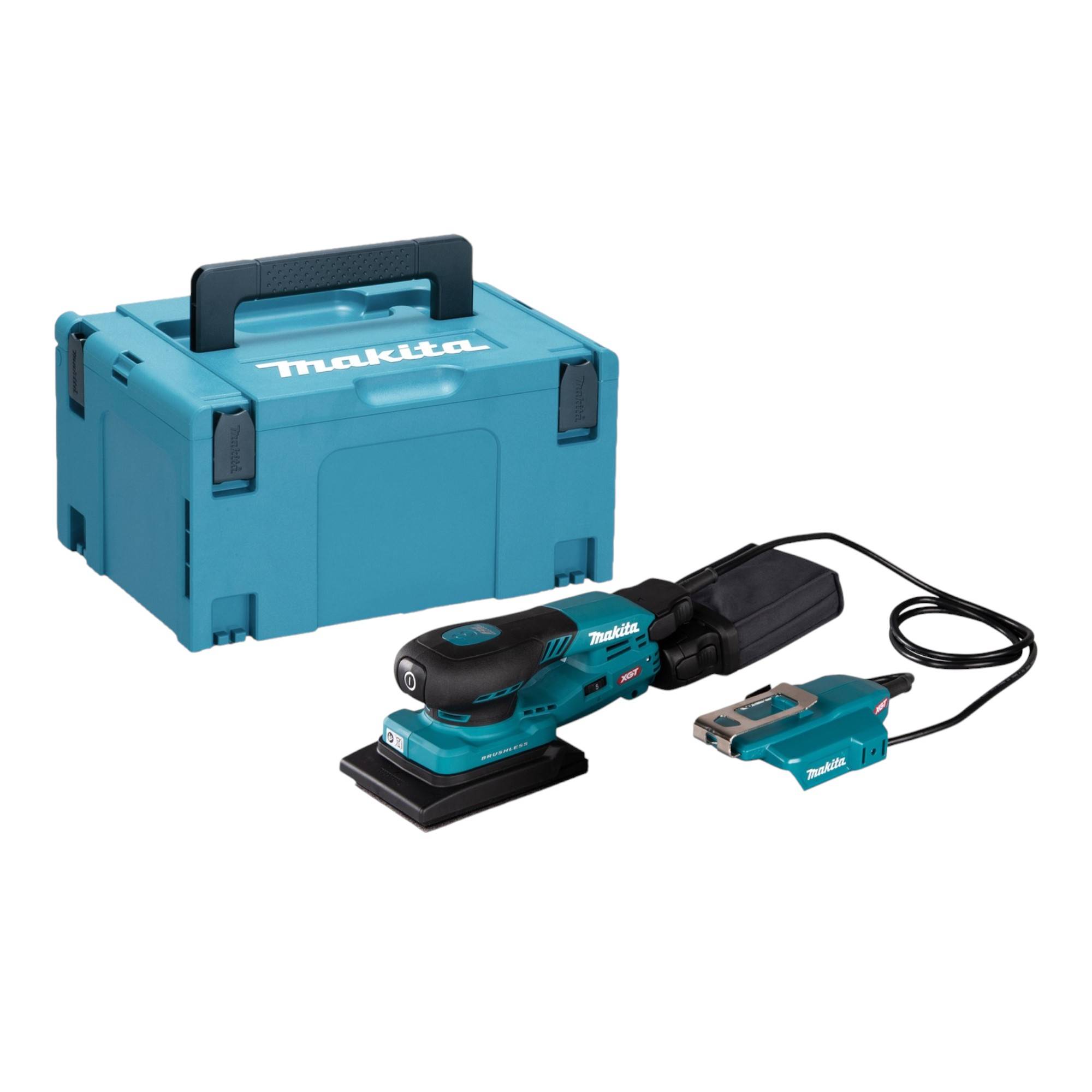 Makita BO 005 CGZ01 Akku Schwingschleifer 40 V max. 80 x 130 mm 3,0 mm Hub Brushless + Makpac - ohne Akku, ohne Ladegerä-0