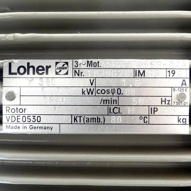 Loher Drehstrommotor (ANCA-090SB-04A)-1