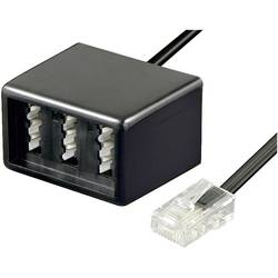 Image of Basetech ISDN, Telefon (analog) Adapter [1x RJ45-Stecker 8p8c - 1x TAE-NFN-Buchse] 20.00 cm Schwarz