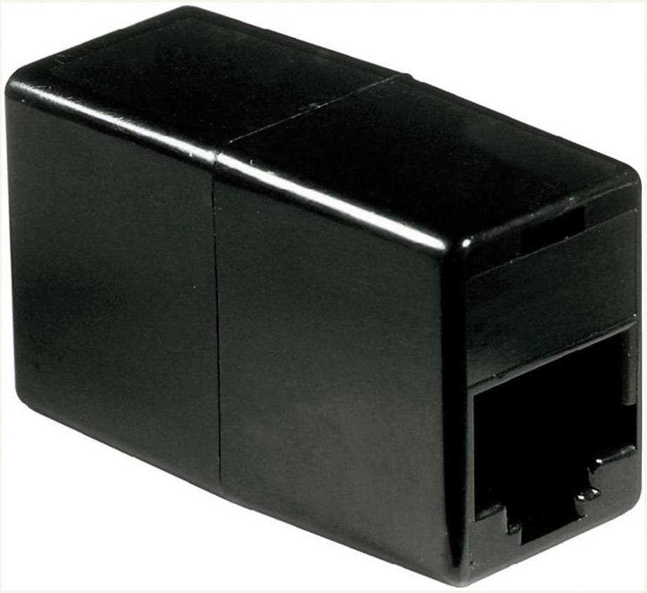 BASETECH Western Adapter [1x RJ45-Buchse 8p4c - 1x RJ45-Buchse 8p4c] 0 m Schwarz