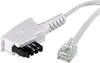 Basetech Telefon (analog) Anschlusskabel [1x TAE-F-Stecker - 1x RJ11-Stecker 6p4c] 10.00 m Weiß