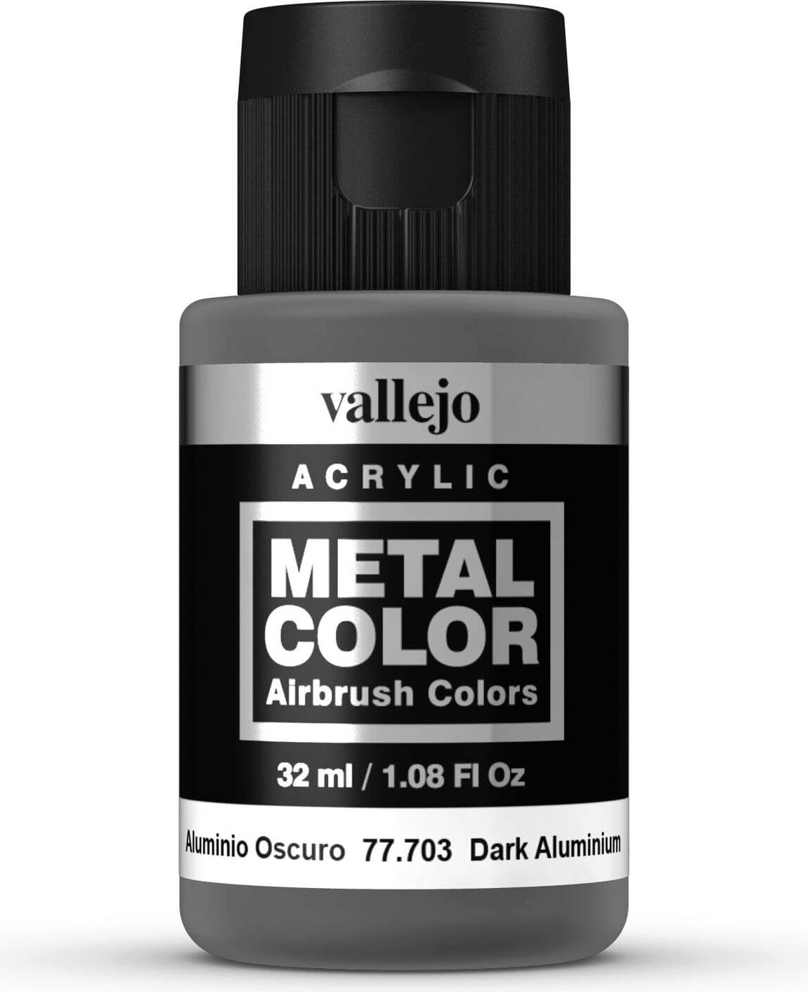 Vallejo Metal Color 703 Dark Aluminium - 32 ml-0