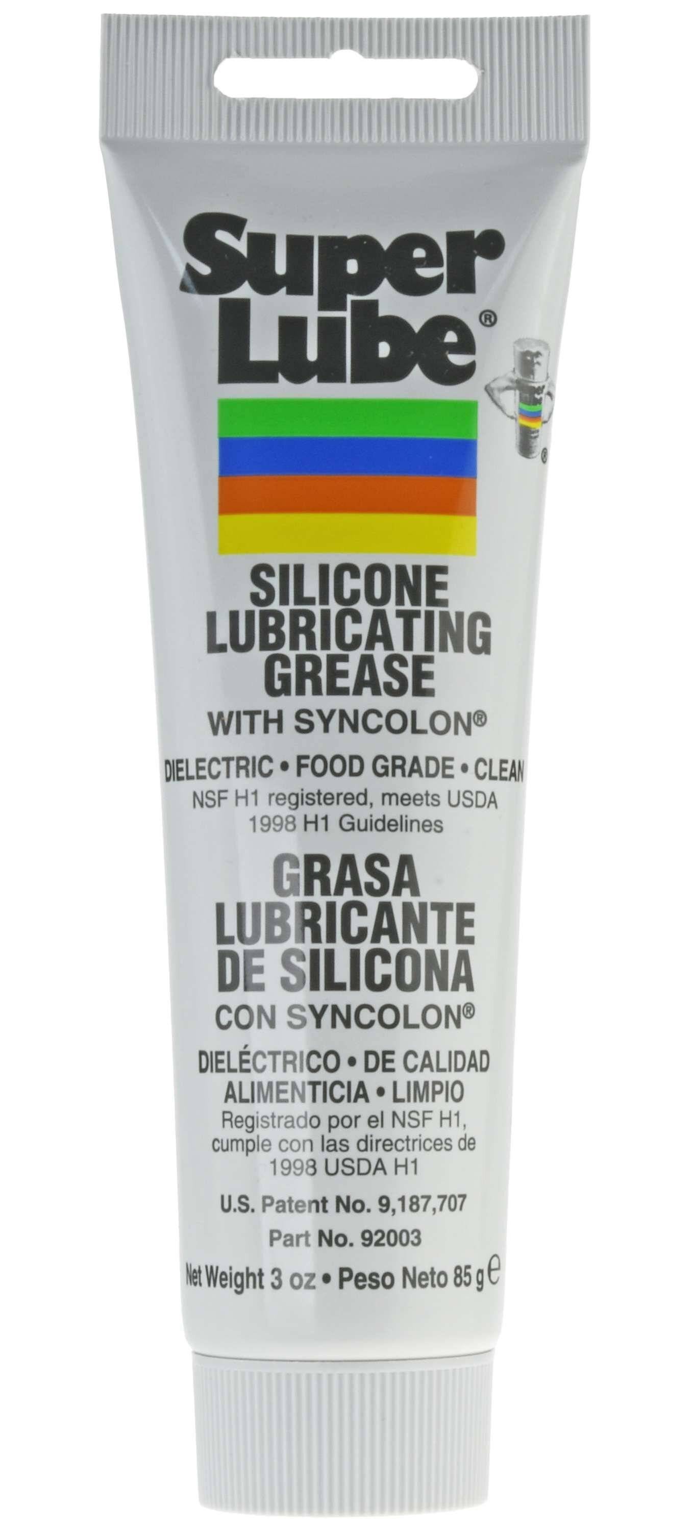 Super Lube 92003 Silicone Lube with PTFE, 3 oz Tube, Translucent White-0