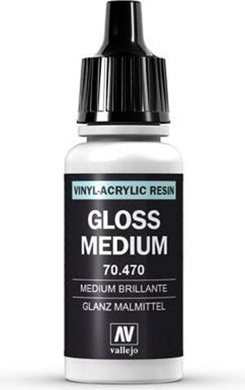 Vallejo Model Color 190 Glanz Malmittel (Gloss Medium) (470) - 17 ml-0