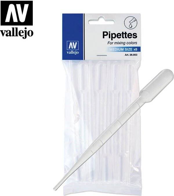 Vallejo Pipetten mittlere Größe (8 Stück) - 1 Set