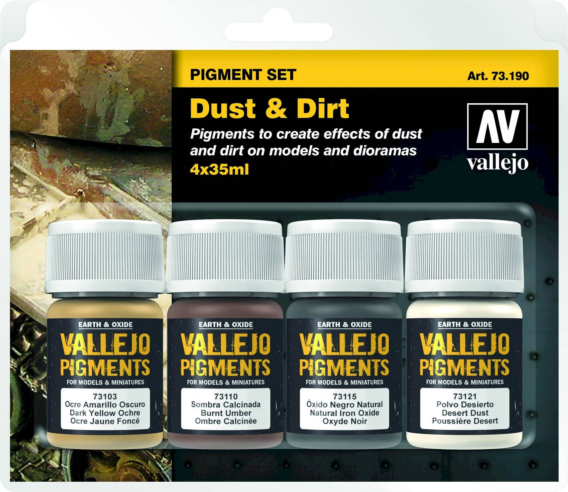 Vallejo Pigment Set "Dust & Dirt" - 1 Set-0