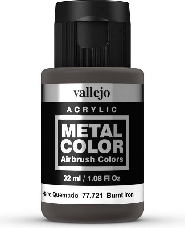 Vallejo Metal Color 721 Burnt Iron - 32 ml