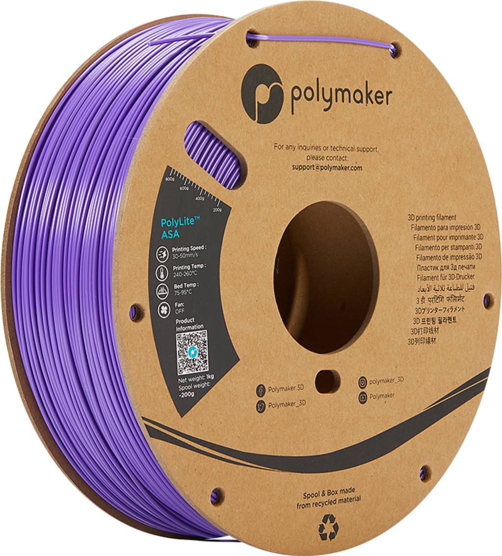 Polymaker PolyLite ASA Purple - 2,85 mm / 1000 g-0
