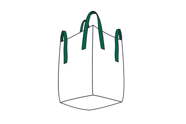 Stein Big Bag 90x90x90cm I 1 Stück I SWL 1.500 kg I BigPack Sack mit 4 CC-Schlaufen
