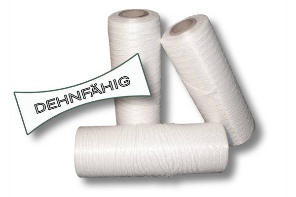 1 Rolle Wickelnetz für Paletten - elastisch - weiß - Kern 76 mm (0,5 m x 500