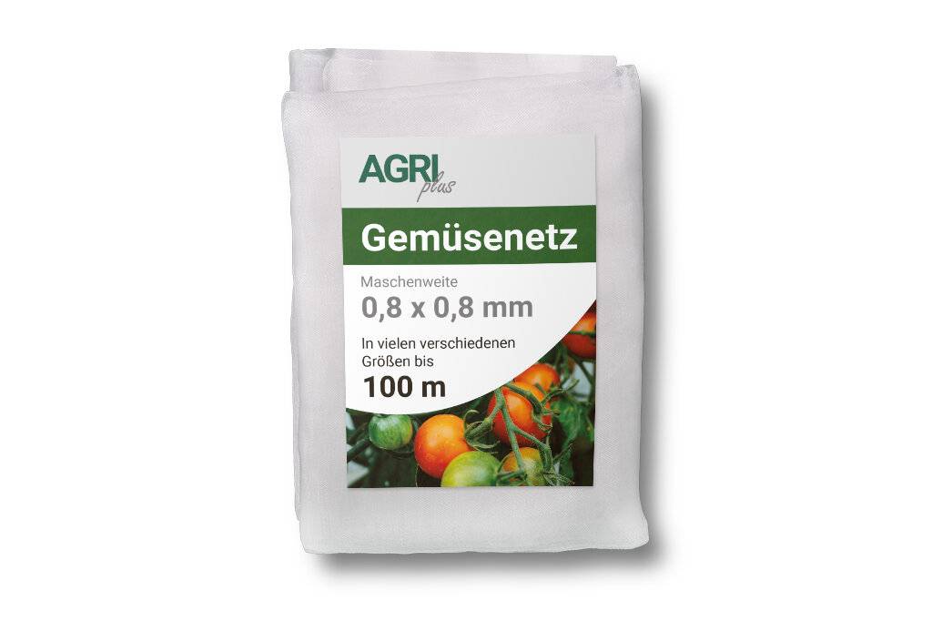 AGRI plus Gemüseschutznetz 2,5 m breit I Verschiedene Längen I Reißfestes Kulturschutznetz I-0