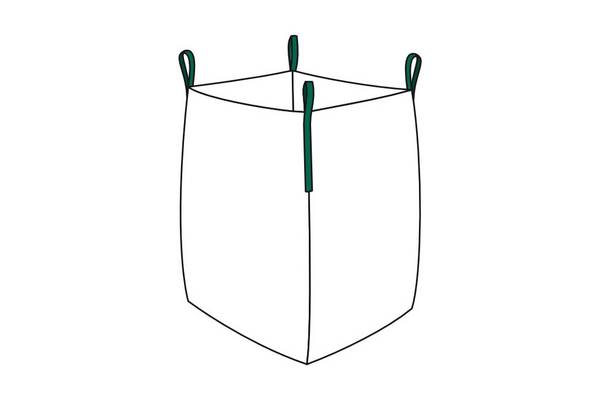 Big Bag 90x90x110cm I 1 Stück I SWL 1.500 kg I Robuster Gartenabfallsack mit