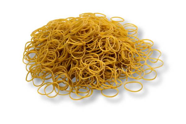 1 kg Gummiringe natur/transparent - 90% Naturkautschukanteil - Extrem reißfest (Ø 50 mm -