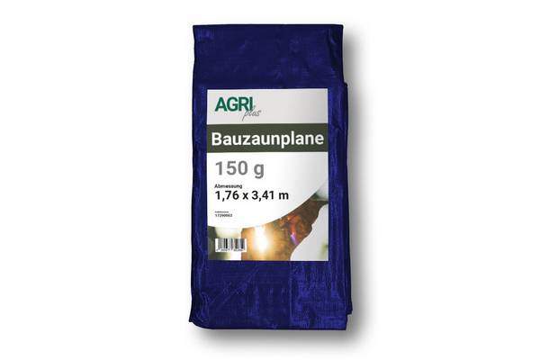 1 x Bauzaunplane/Bauplane 1,76 x 3,41 m - Sichtschutzplane/Sichtblende